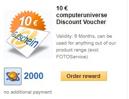Discount Voucher 10 euro computeriniverse