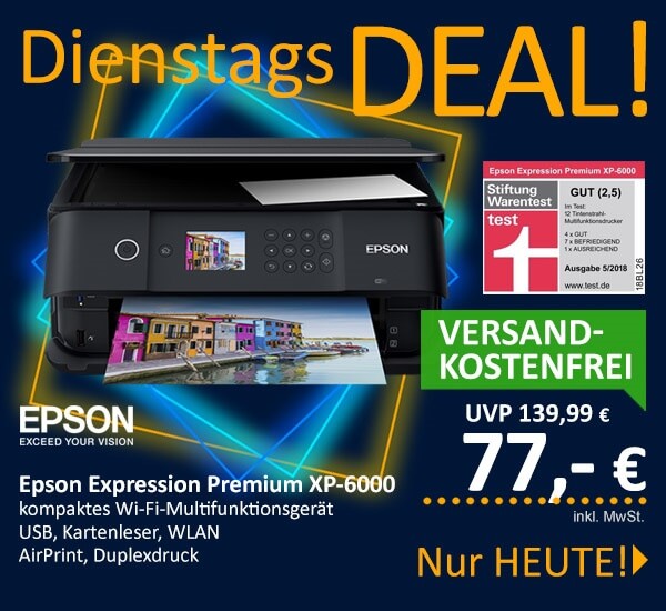Скидка на принтер Epson Expression Premium XP-6000