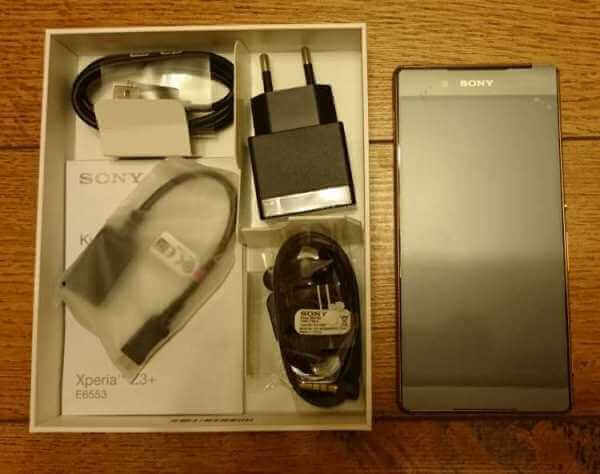 комлектация Sony Xperia Z3+